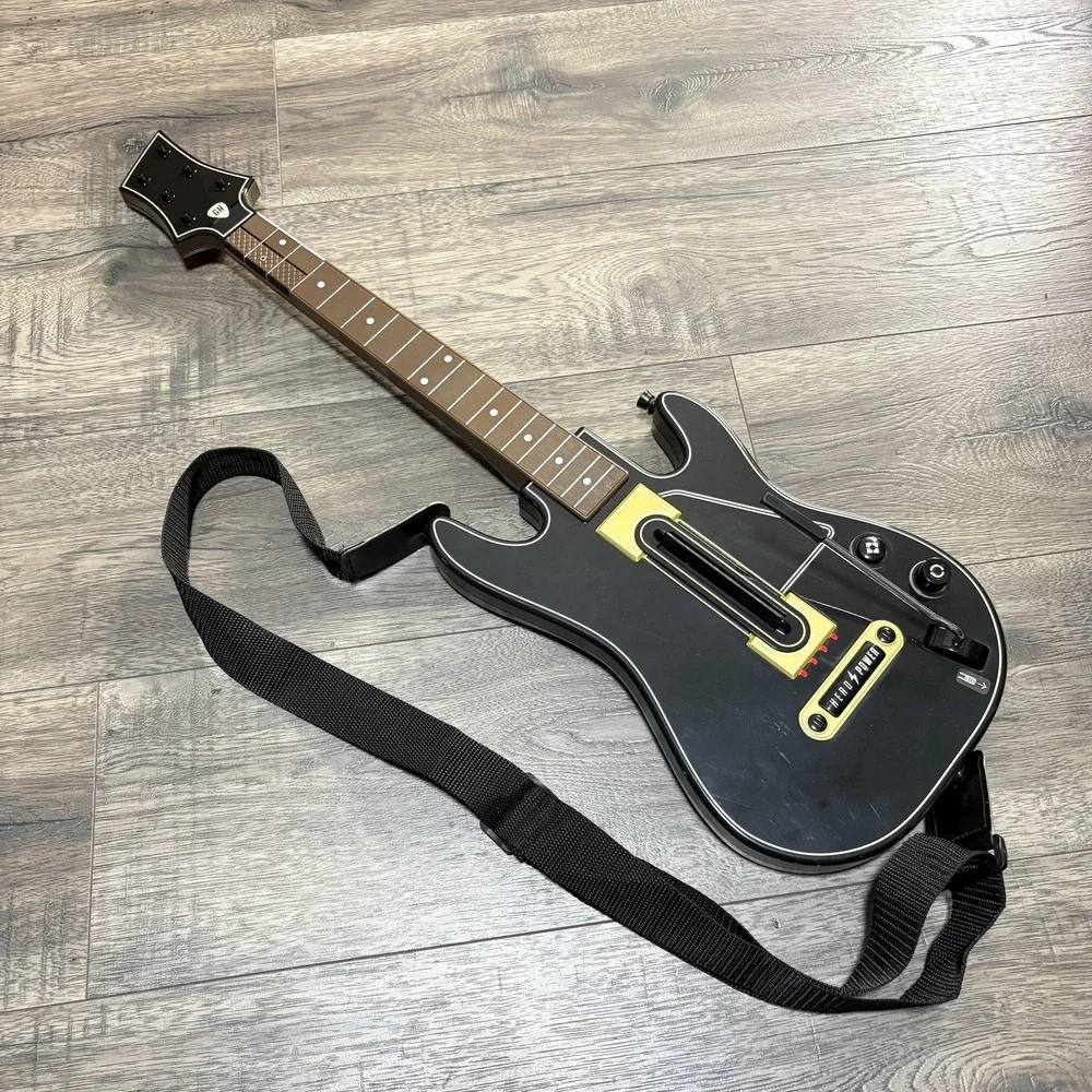 Guitar Hero Wireless Guitar Controller Activision‎ Black No Dongle Untested